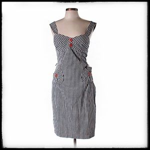 Yoana Baraschi Retro Gingham Pinup Dress NWOT